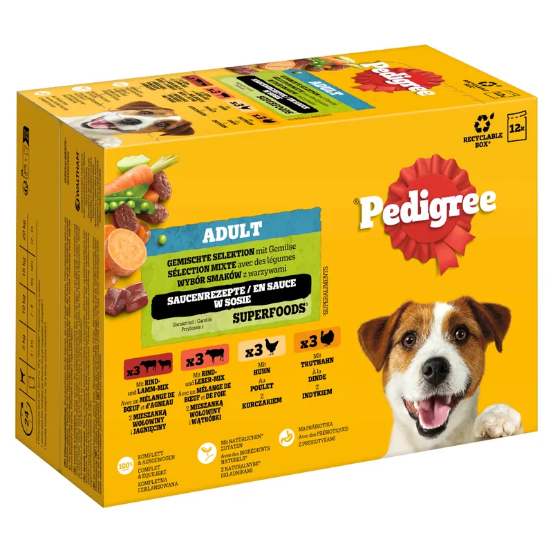 Pedigree Adult Multipack паучове в грейви сос 12 х 100